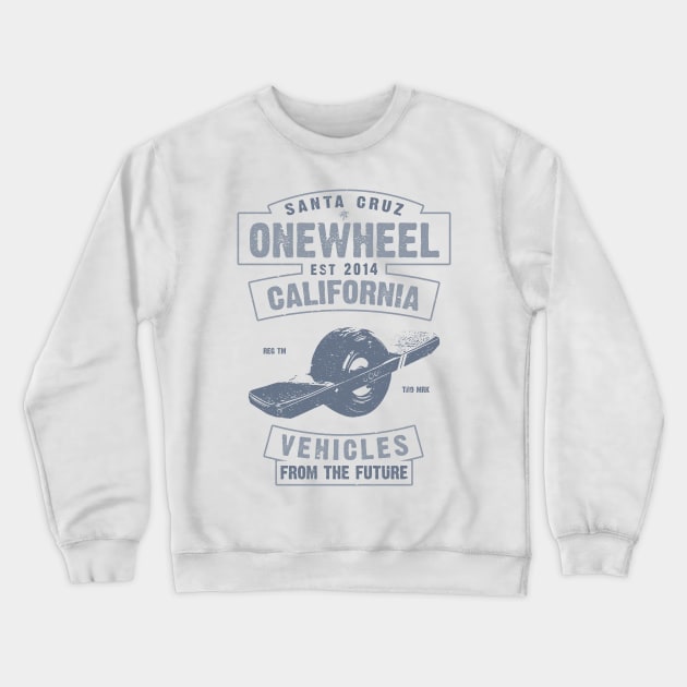 Onewheel Santa Cruz California Crewneck Sweatshirt by JakeRhodes